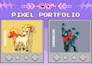 draw cute custom pixel art sprite animations for game